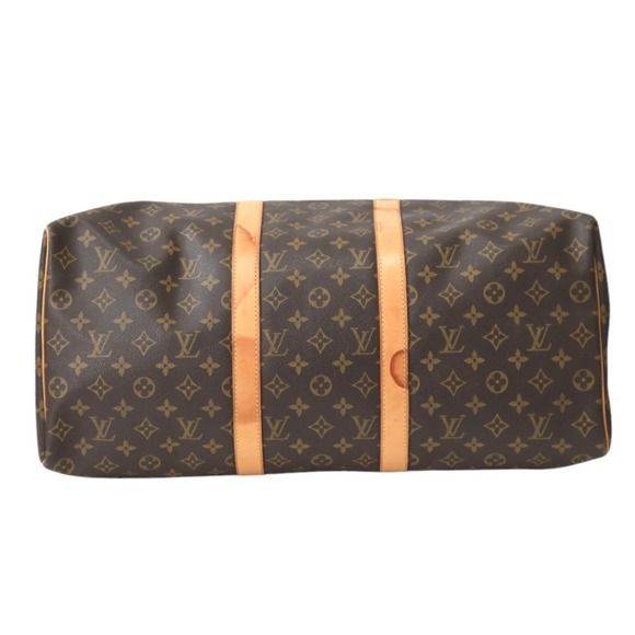 LOUIS VUITTON Authentic Brown Monogram Canvas Keepall 50 Boston Bag - Picture 5 of 16